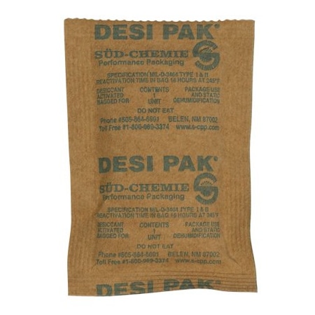 Bsc Preferred 3 x 4 x 1/4'' Kraft Clay Desiccants - 5 Gallon Pail, 300PK BUY00016048